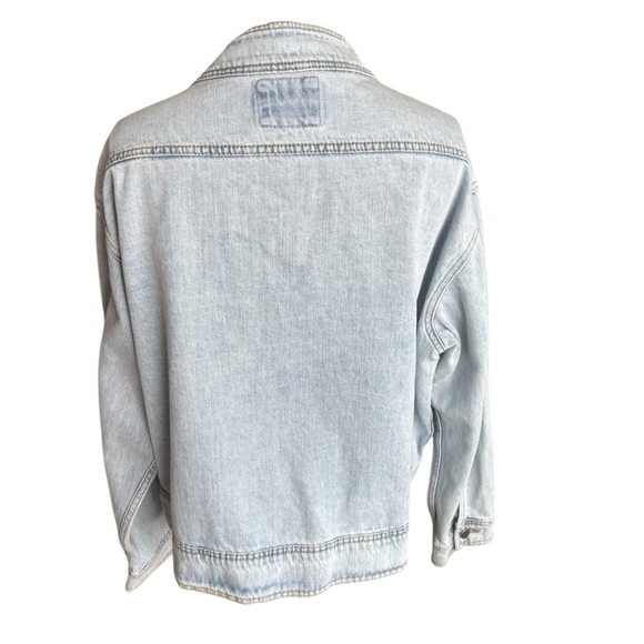 Zyia Jacket Crossroad Light Blue Denim Performance Button Up Cool Wash Size XXL - Picture 3 of 12